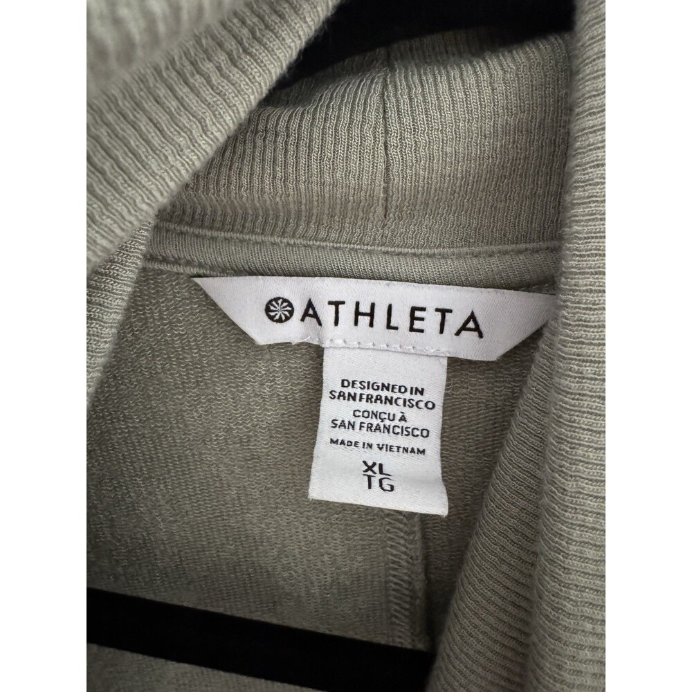Athleta Pranayama Restore Rib Wrap in Sage Green Women’s Size XL Pockets Lounge - Picture 4 of 10